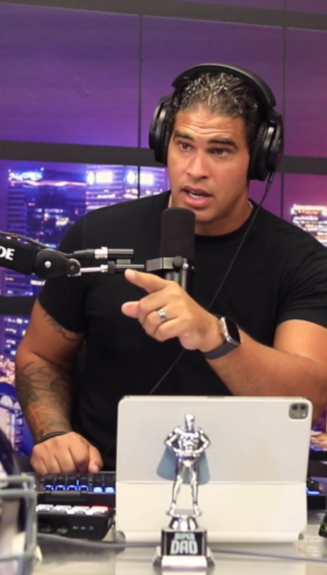 Brandon Mason hosting The Brandon Mason Show from the Brickell Miami studio.