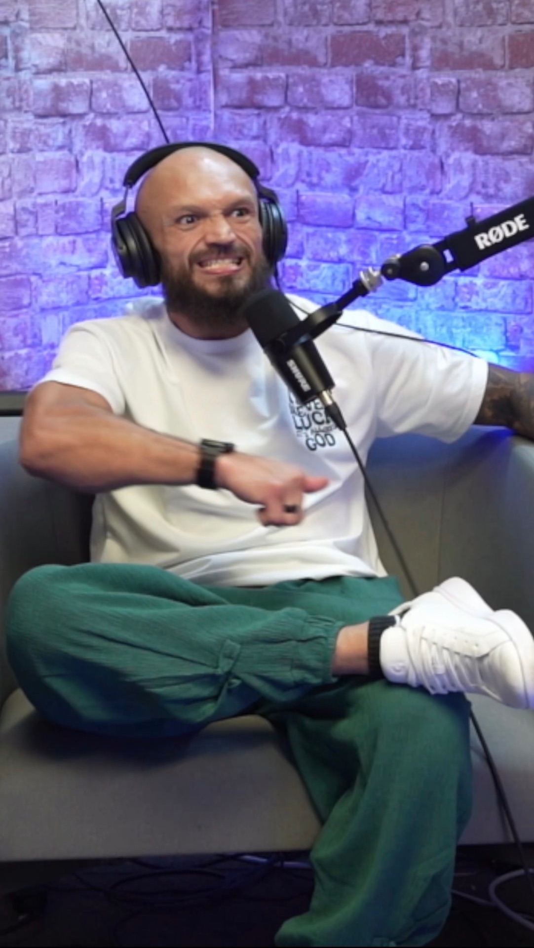 Edgard Plazaola during an interview on The Brandon Mason Show in Miami.